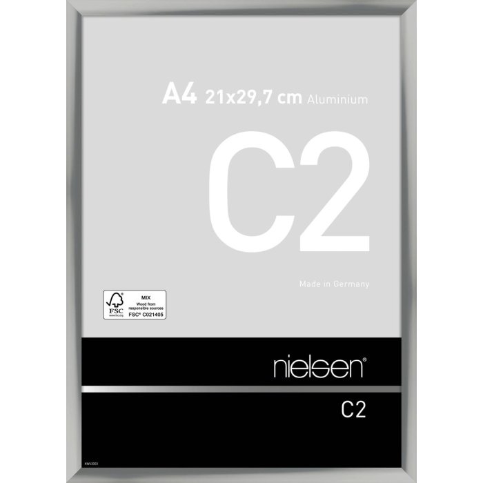 Nielsen Aluminium lijst c2 21x29,7 cm zilver