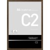 Nielsen Aluminium lijst c2 21x29,7 cm structuur notenhout mat