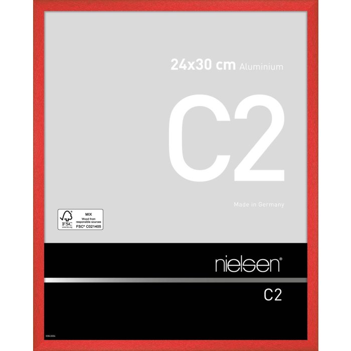 Nielsen Aluminium lijst c2 24x30 cm tornado rood