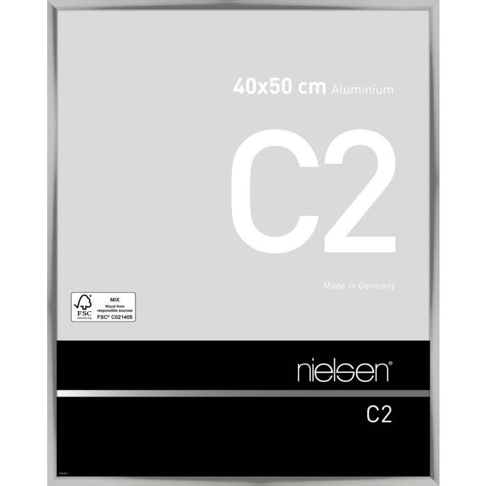 Nielsen Aluminium lijst c2 40x50 cm zilver