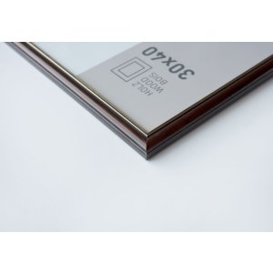 Ascot houten lijst 21x29,7 cm donkerbruin-goud