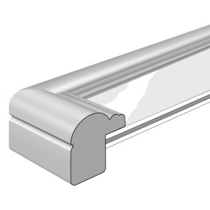 Ascot houten lijst 21x29,7 cm zilver