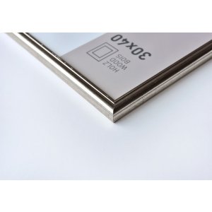 Ascot houten lijst 24x30 cm zilver