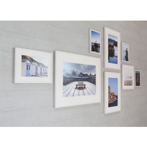 Houten clip-on lijst Quadrum 50x60 cm zilver