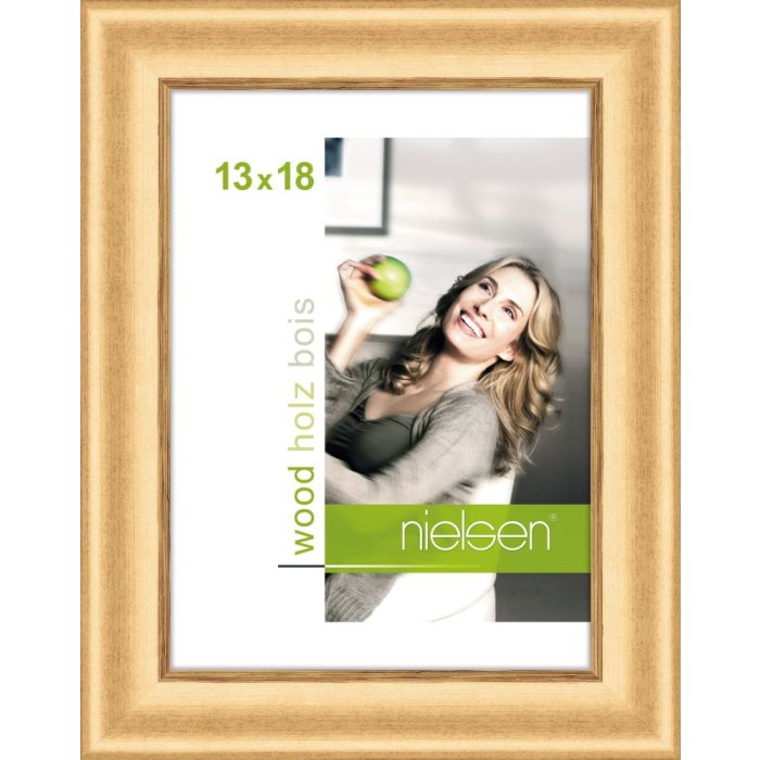 Houten lijst Derby 13x18 cm goud
