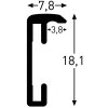 Nielsen Aluminium lijst Accent 30x40 cm zwart mat