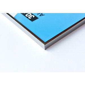 Accent aluminium lijst 50x60 cm staal grijs glanzend