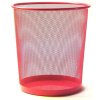 29 cm metalen papiermand van officional in roze