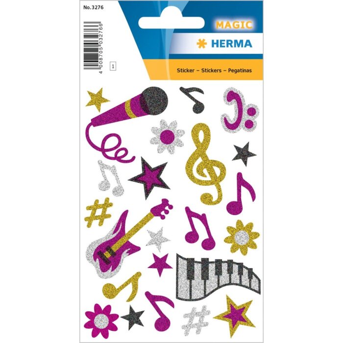 herma magic music, glittery