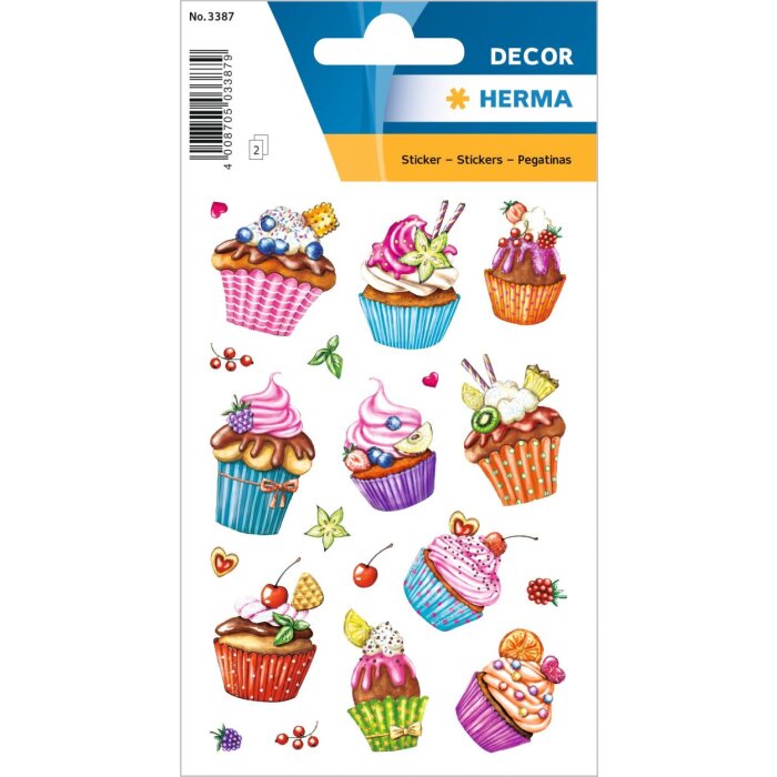 herma decor Cupcakes, folie geglazuurd