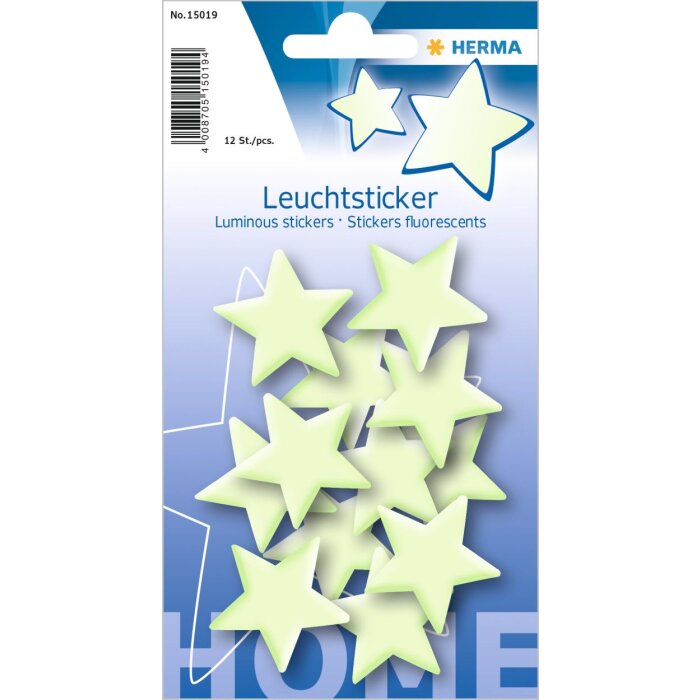 herma glow stickers sterren mini