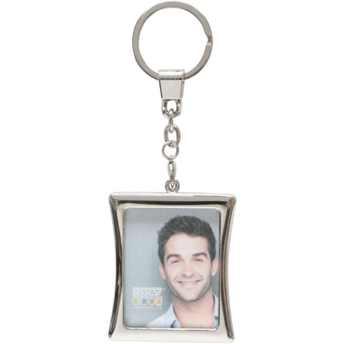 Sleutelhanger rechthoekig, gebogen rand