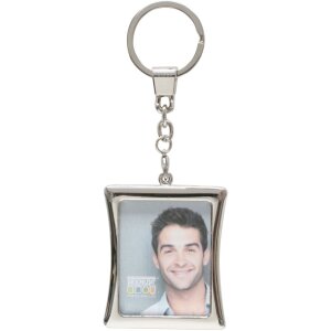Sleutelhanger rechthoekig, gebogen rand