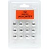 Blisterverpakking 12 magneten zilver