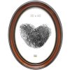 Klassieke lijst s134 ovaal bruin formaat 40x50 cm