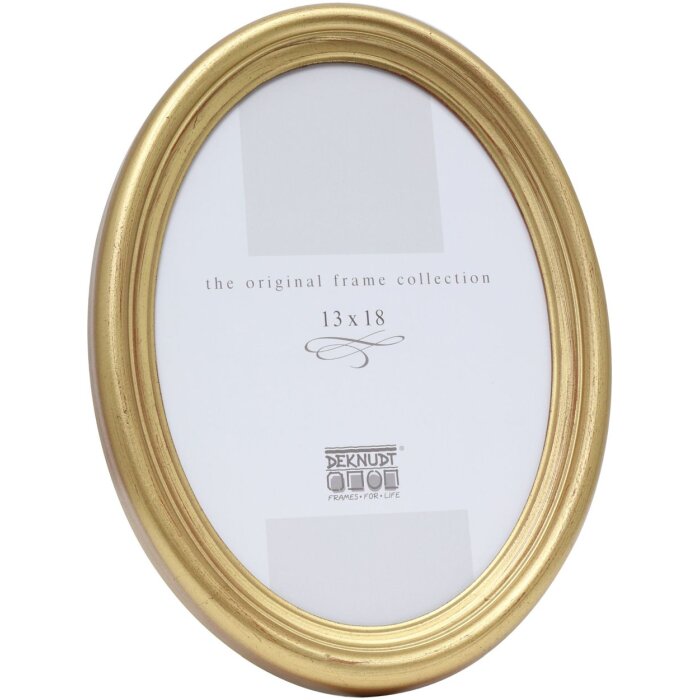 Kunststof lijst s100 ovaal 10x15 cm goud