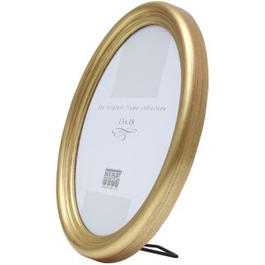 Kunststof lijst s100 ovaal 10x15 cm goud