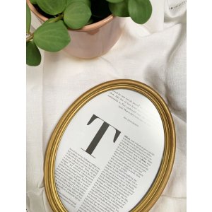 Kunststof lijst s100 ovaal 10x15 cm goud