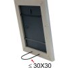 Houten lijst s49b grijs-beige gelakt 13x13 cm