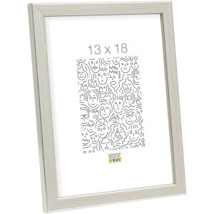 Houten lijst s41j Deknudt 18x24 cm zilver