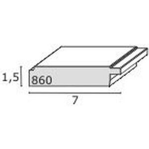 Fotolijst zwart hout 30,0 x30,0 cm s860f