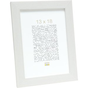 Kunststof lijst s41vf1 wit structuur 20x28 cm
