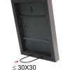 Houten lijst s40r 13x13 cm donkergrijs