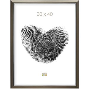 Kunststof lijst s42jd 30x40 cm zilver