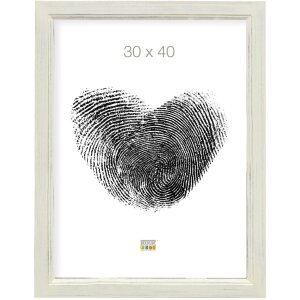 Houten lijst s42l wit gelakt 13x18 cm