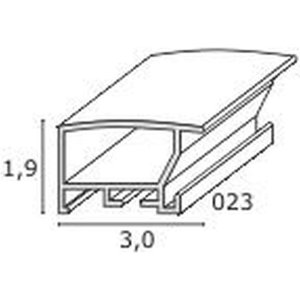 Aluminium lijst s023 Tibbi 10x15 cm zwart
