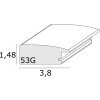 Houten lijst s53g beige 15x20 cm