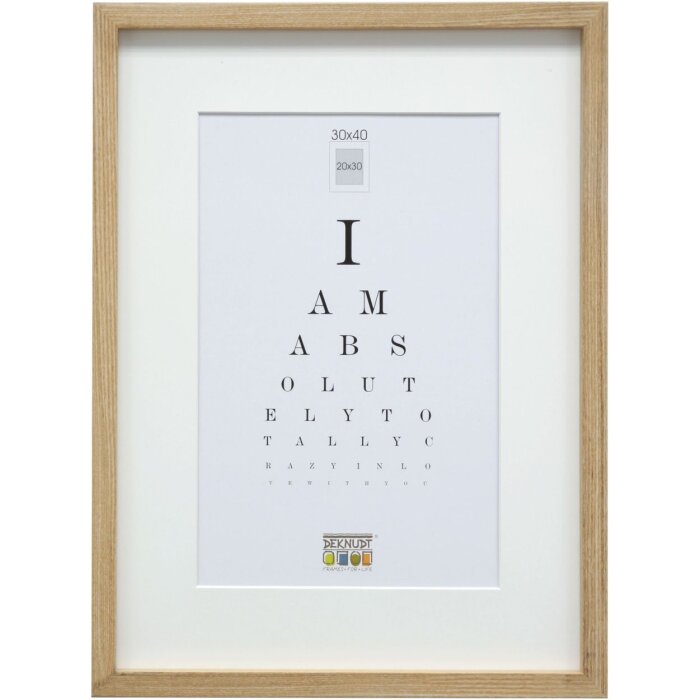 Houten lijst s40a eik 40x60 cm - 30x45 cm