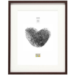 Houten lijst s40a donkerbruin 24x30 cm - 18x24 cm