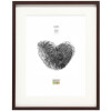 Houten lijst s40a donkerbruin 24x30 cm - 18x24 cm