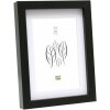 Houten lijst s40a zwart 15x20 cm - 13x18 cm