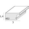 Houten lijst s45j Basic 13x18 cm donkerbruin