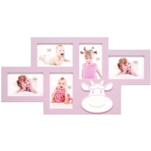 s66rk4 Gallery Lijst Koe roze 5 fotos 10x15 cm