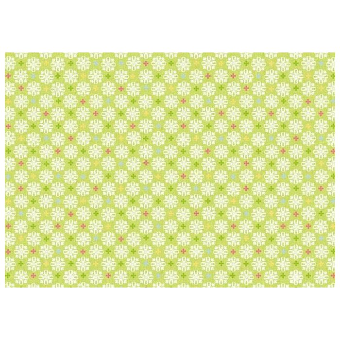 Papier 50x70cm jacquard groen