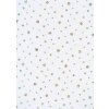 Papier 50x70cm Stippen Vlieseline wit zilver