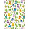 Papier 70x100 cm Kerst Monster