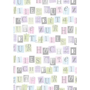 Papier 70x100 cm Gelukkige Huwelijksverjaardag
