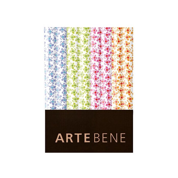 Artebene Inpakpapier Bluemchen blauw groen 70x200 cm rol