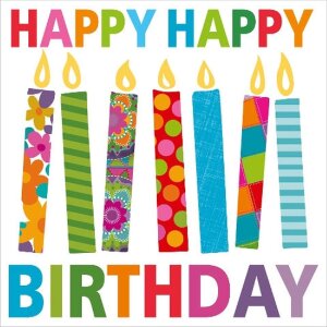 Mini Kaart Verjaardagskaarsen