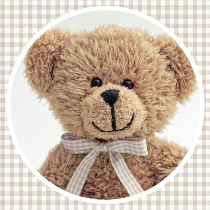 Artebene Mini Kaart Teddybeer 8x8 cm Wenskaart met Enveloppe