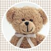 Artebene Mini Kaart Teddybeer 8x8 cm Wenskaart met Enveloppe