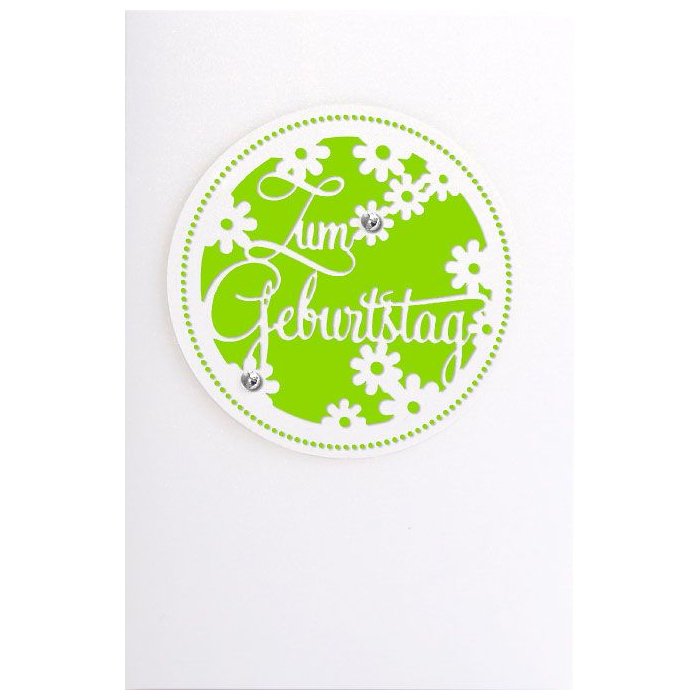 Artebene Kaart Laser Verjaardag Bloemen