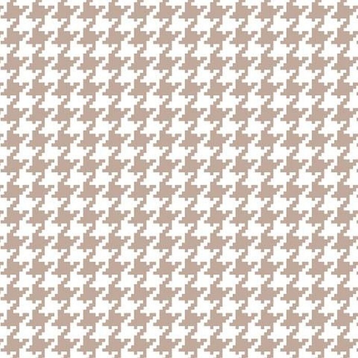 Papieren Servetten 33x33 cm Pepita taupe