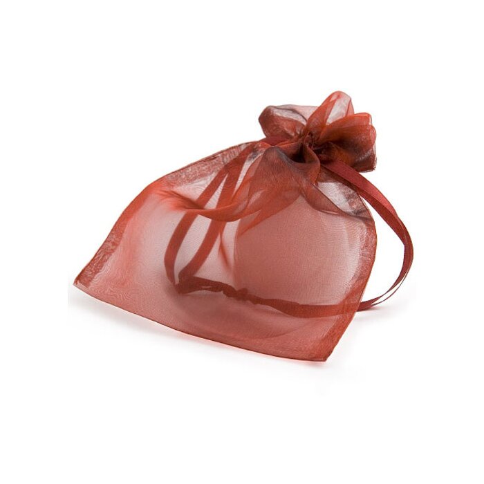 Organza zakje 17x21 cm bordeaux