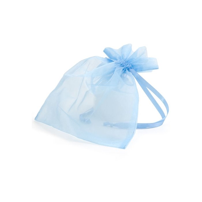 Organza zakje 17x21 cm blauw
