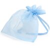 Organza zakje 17x21 cm blauw